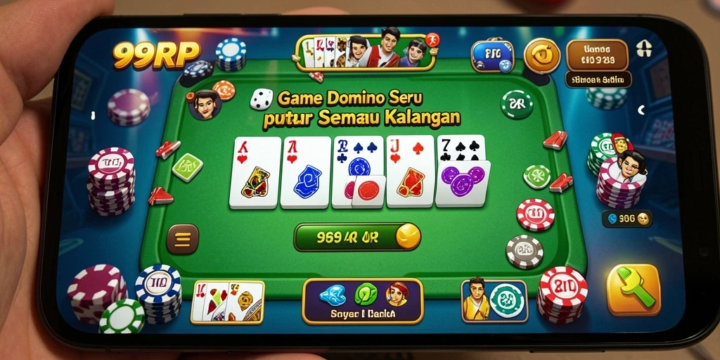 Tampilan gameplay 99RP dengan suasana seru permainan Domino.