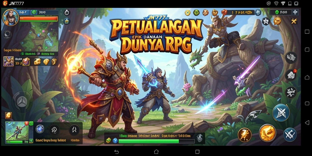 Gameplay RPG yang seru dan mendebarkan di JNT777.