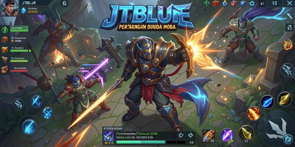 Tampilan gameplay seru dari JTBLUE dalam aksi penuh strategi.