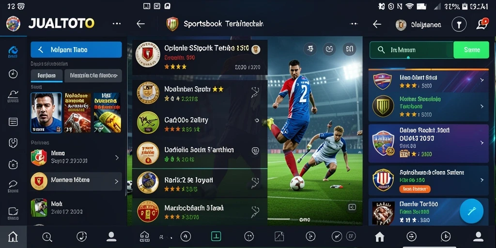 Tampilan screenshot utama JUALTOTO yang menunjukkan fitur taruhan olahraga.