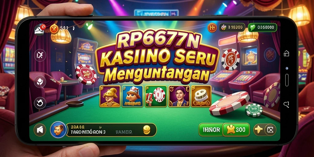 Tampilan menarik dari permainan Kasino RP6677 dengan grafis berkualitas.
